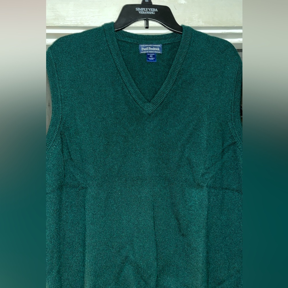 Paul Fredrick Cashmere Sweater Vest
